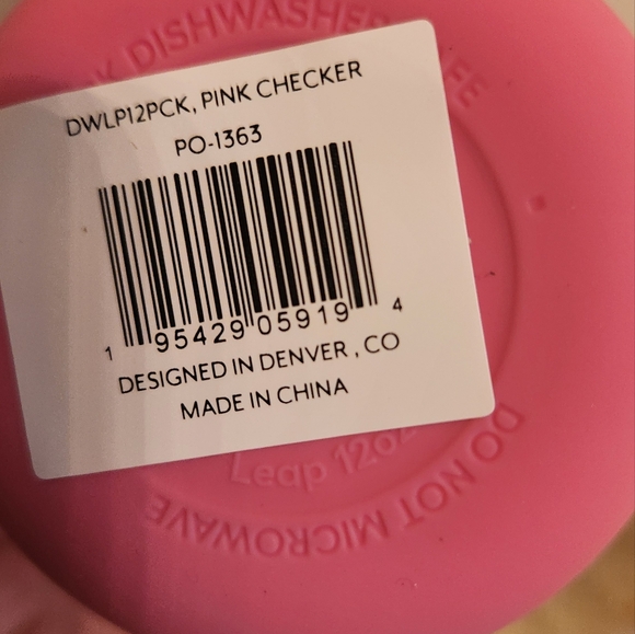 Brumate PINK CHECKER 12oz Leap Kids Cup Limited Edition - Picture 6 of 7